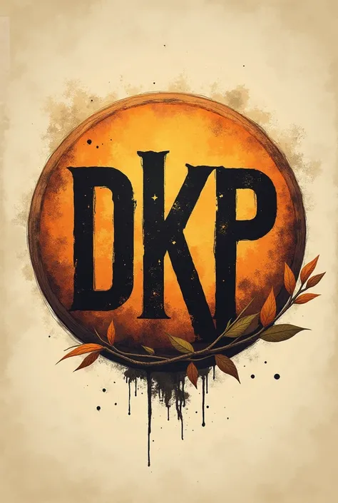 Band logo with the name DKP acoustic rock style 