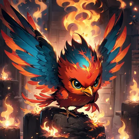 cute、Fire Bird、birdie