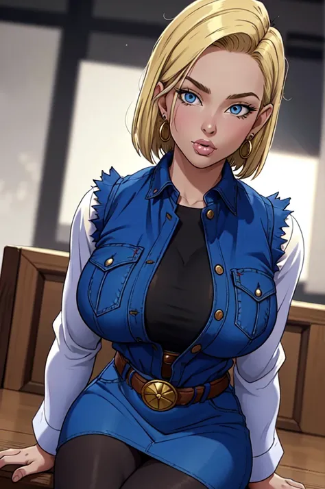 (ultra realistic,32k, masterpiece:1.2),(high detailed skin:1.1),( high quality:1.1),
android 18, 1girl, solo, (blue eyes:0.70), ...