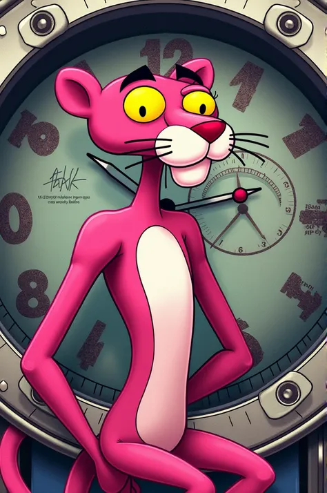 pink panther time t-shirt