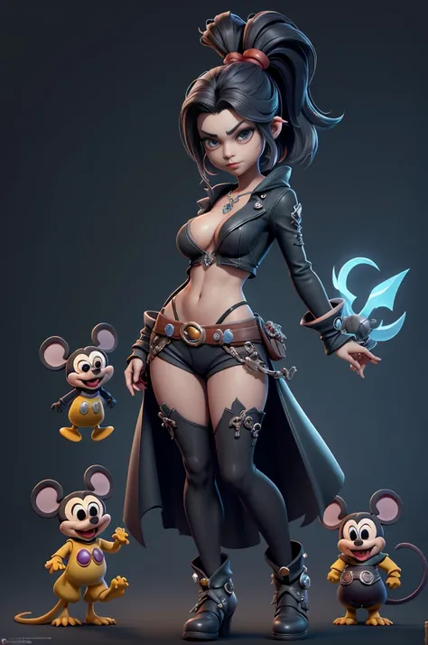 monstros estilos kingdom hearts, baseados em animais,3d style, shadown monster, demons, darkness monster, rayman legends, mickey mouse character style, girl and body, kingdom hearts, malhas leves e quentinhas, cores quentes e alegres, portando espada magic...