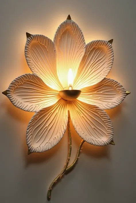 Can you make a wall decor that looks like a flower that can also be a candle holder