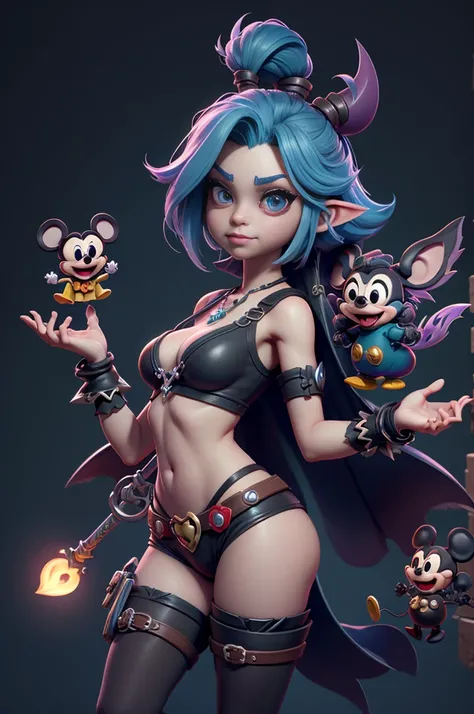 monstros estilos kingdom hearts, baseados em animais,3d style, shadown monster, demons, darkness monster, rayman legends, mickey mouse character style, girl and body, kingdom hearts, malhas leves e quentinhas, cores quentes e alegres, portando espada magic...