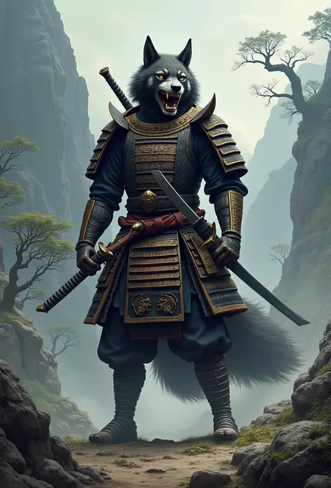 animal-headed samurai