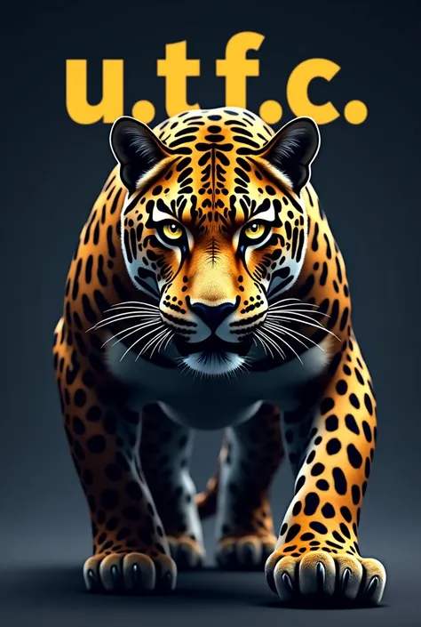 create a profile picture with a jaguar in the middle and above it written “U.T.F.C”