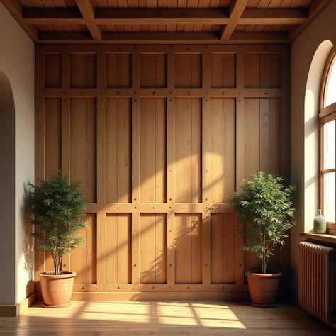 Interior wall of country house