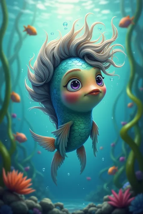 A fish with hair 