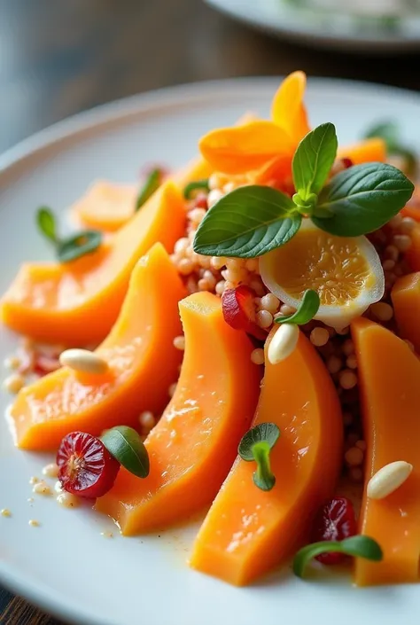 papaya salad , luxurious