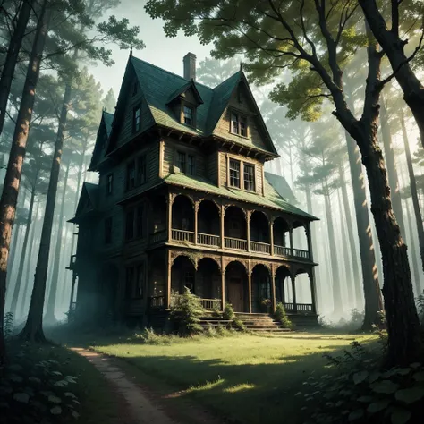  Haunted House in a forest