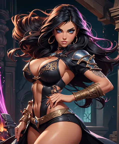 (((Solo focus.))) (((Single character image.))) A single character portrait, fantasy artwork, fantasy attire, clear and sharp, of an attractive, (((Dressed like a sexy Corsair.))) (((youthful))), (((Stunning sex appeal.))) (((Looks like busty Abigail Ratch...