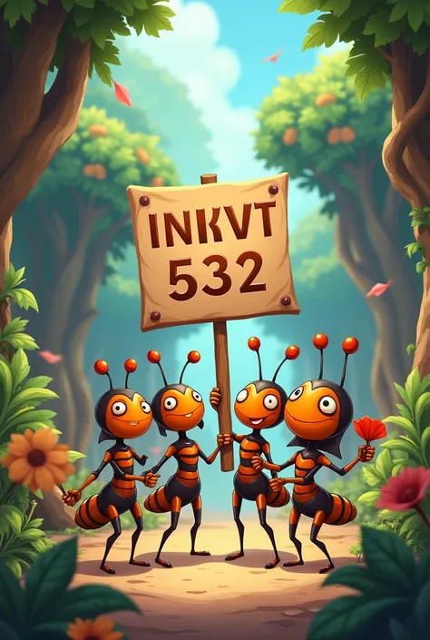 Image of invitation to server 532 for game tha ants Put a sign saying Come to 532