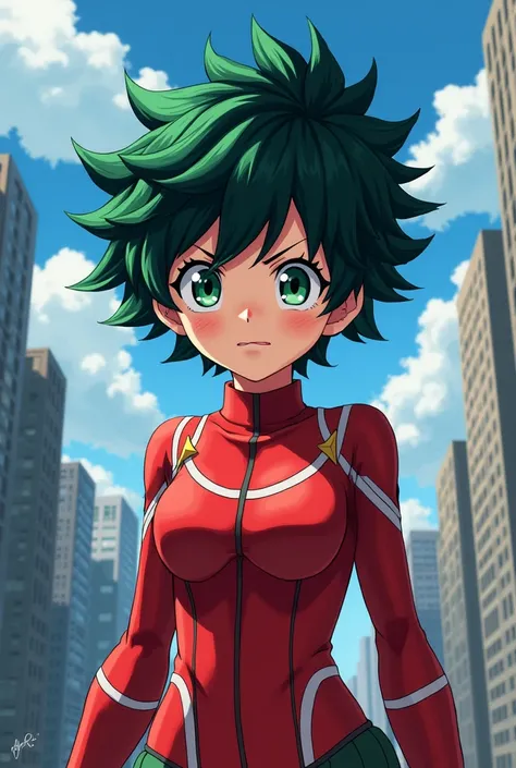 Izuku midoria in young girl version 