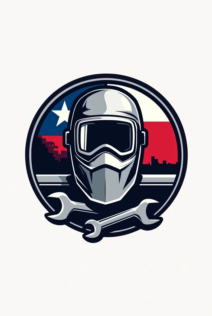 Newbie logo, name pro welding , welder mask, chilean flag, wrench, welder holder