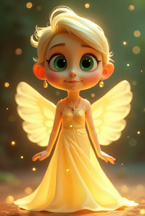 Disneys cartoon "Inside out" cartoons new emotion is Faith. Her color is gentle white and she is believes her self(Disney, Pixar)Her skin color is gentle yellow and she lives in mind of person. She has beautiful figure, green eyes