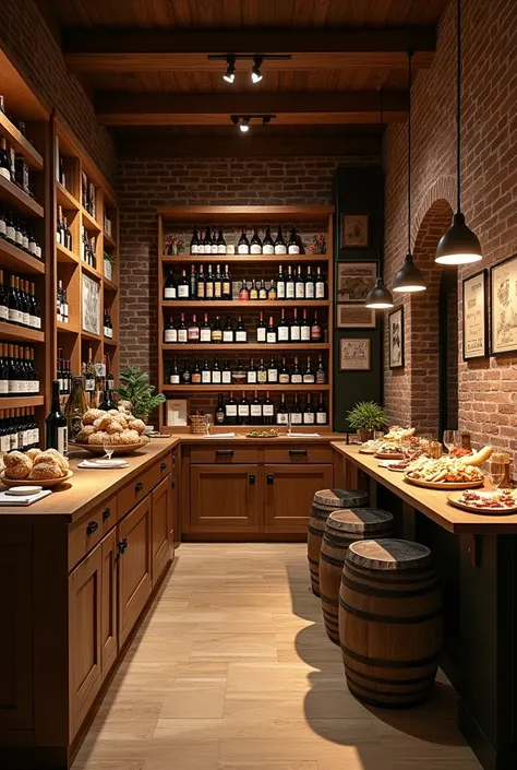 wine shop with gourmet space 