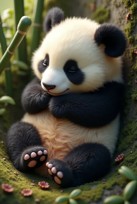 a baby panda 