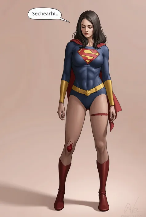 Supergirl&#39;s bloody 、Are crying、A small amount of blood coming from the groin