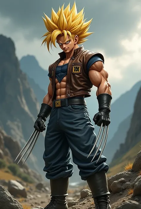 Goku in Wolverine outfit 