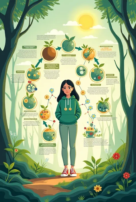 An infographic about photosynthesis , Likewise, place I.The John XXIII - 1st degree "A" Sahory student Brigitte Matara Sanchez 
