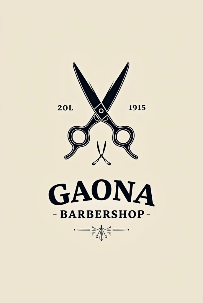 Could you create a logo for a barbershop with the name Gaona Barbershop for a profile photo? 