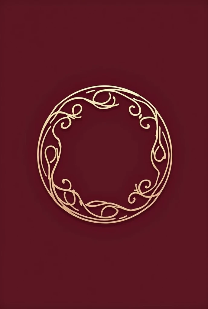 Circular logo in wine color for a school that is celebrating eighty years of teaching and dedication, religious school of doctrine , minimalist arabesques