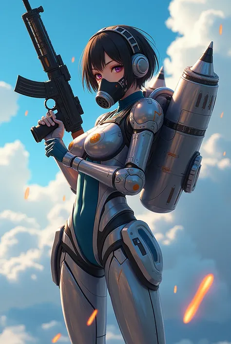 anime, very beautiful Japanese, famous Japanese idol, 20 years old, dramatic scene, masterpiece, beautiful eyes, (extremely intricated with extremely complex futuristic cyber punk mecha armored full-face gas mask:1.5), (wearing extremely intricated with ex...