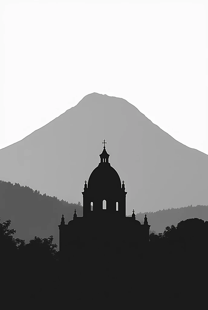 Put only the outline of the zero Zempoaltepetl hill with 20 peaks that is located in Huauchinango, municipality of Puebla, look for the reference of the Zempoala hill and in front of it the outline of the church that has the third largest dome in Latin Ame...