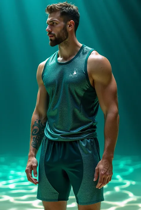 Men&#39;s volleyball uniforms with the theme of "Atlantis" (Only the uniform)