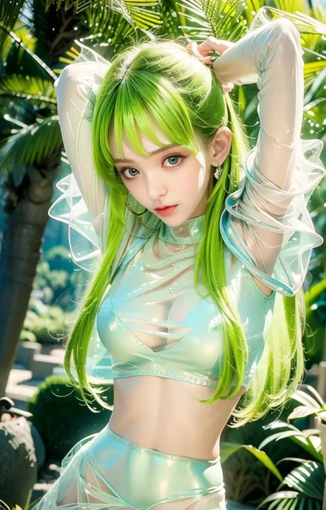 1，(((bishoujo，Off-shoulder，Shoulder straps slipping off，cleavage cutout，Shocked，Asymmetry，irregular，open cloths，Shy，(bitch_virgin:1.5)，Exposed breasts，Pure and sexly，(Super skinny:1.5)，(See-through clothing:1.8)，sexly的表情，Conical chest，Broken clothes，torn))...