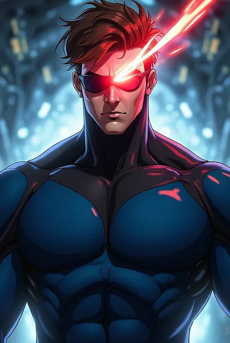 Create for me a cyclops costume from the x-men anime anime