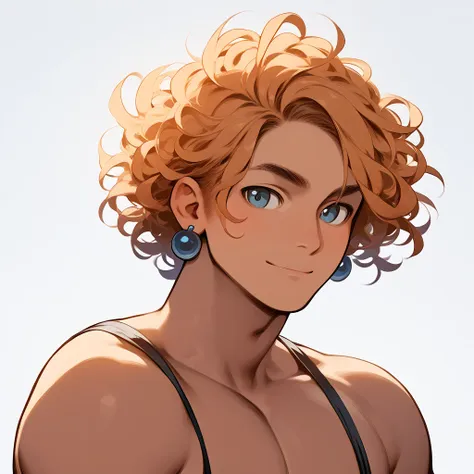 score_9, score_8_up, score_7_up, score_6_up, rating explicit, focus male, source anime, 1boy, curly hair, short hair, earring, j...