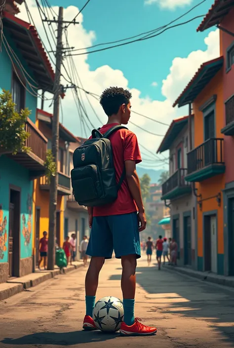 One leaving the favela to play professional football in Barcelona 