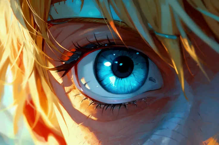 2eyes,blue eyes,eyes closeup,detailed eyes,blonde bangs,borutos eyes closeup,very close