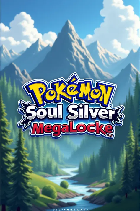 A Pokémon style logo that says Pokémon soul silver megalocke 