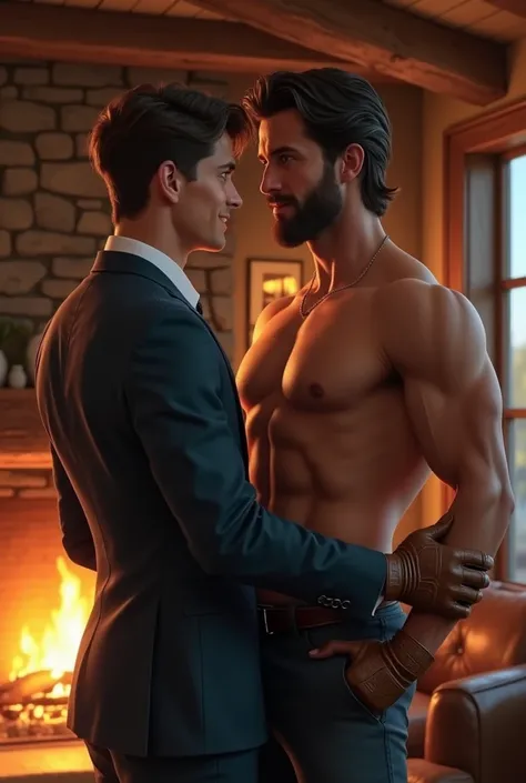 A cute gay seducing a handsome millionaire cowboy