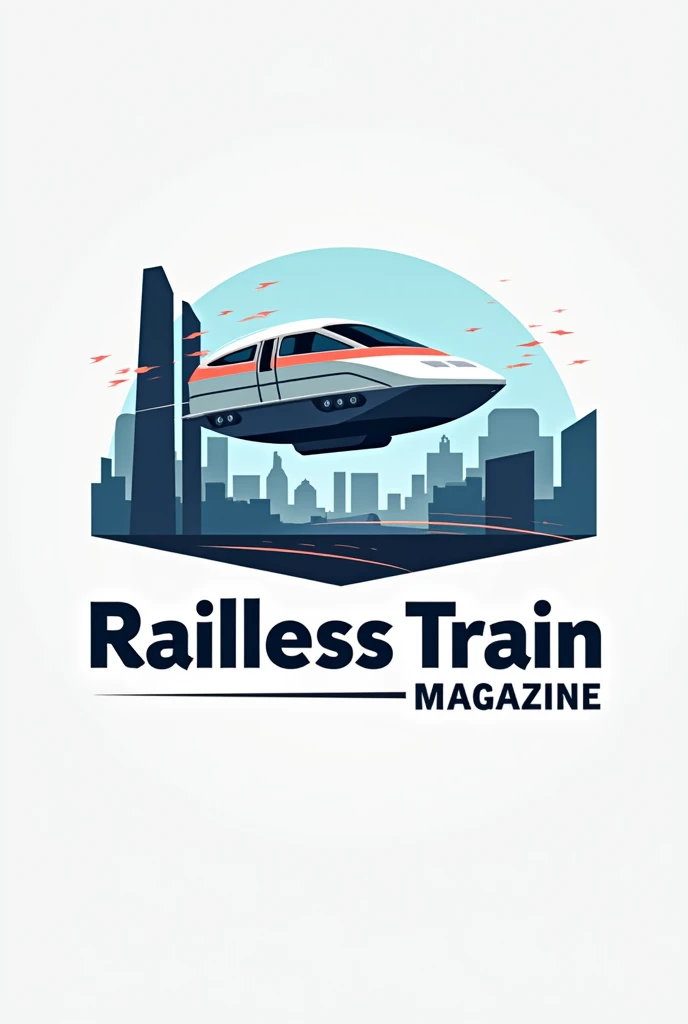 Logo for a school magazine titled Railless Train