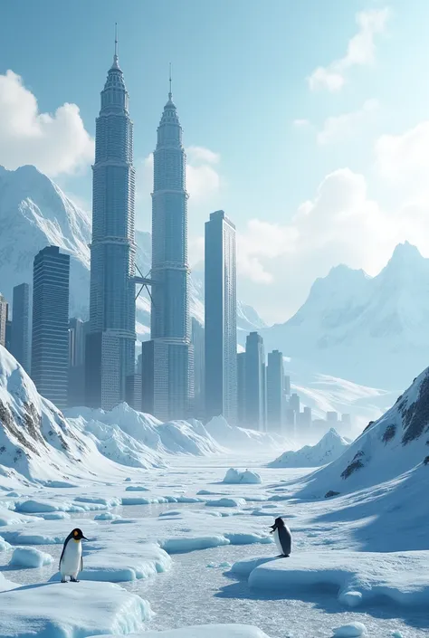 Kuala Lumpur with antartica environment 
