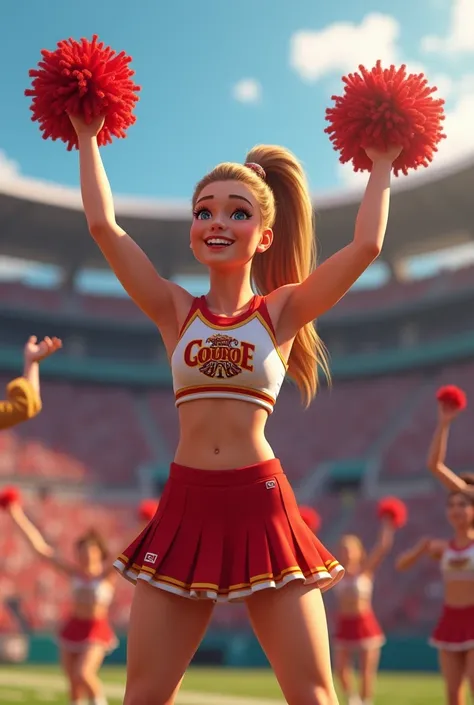 Speaker, cheerleader girl