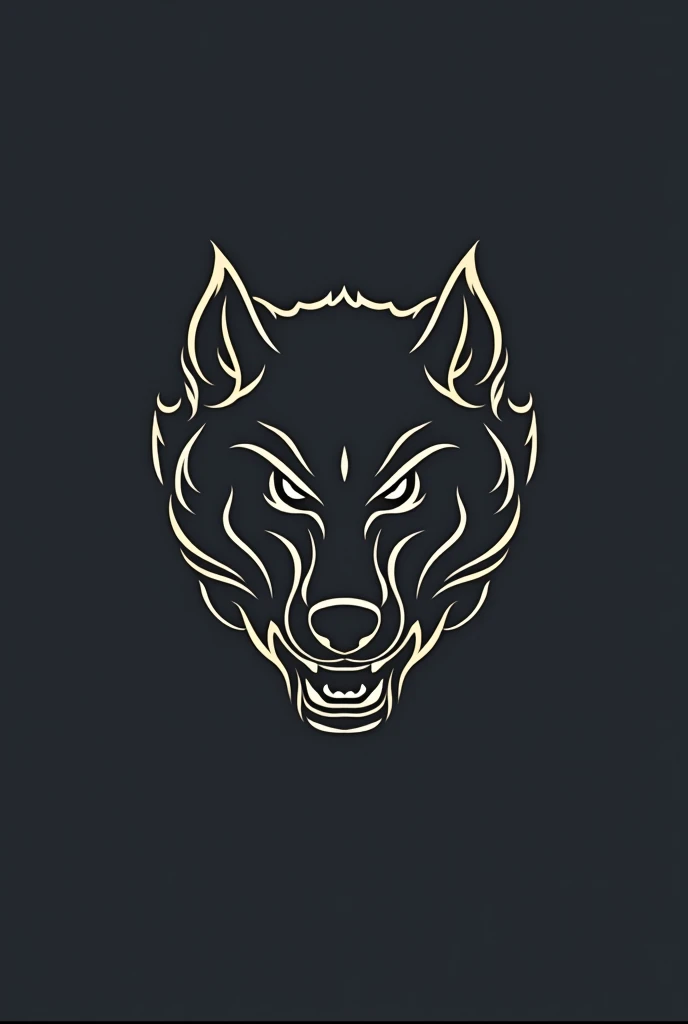 Minimalist Cerberus logo for sportswear
