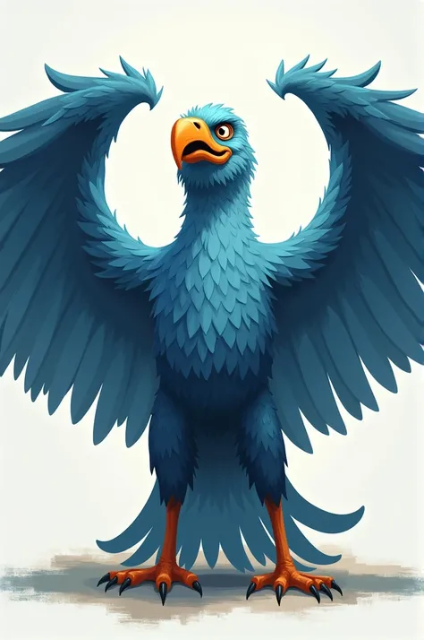 Blue Garuda pancasila out of breath