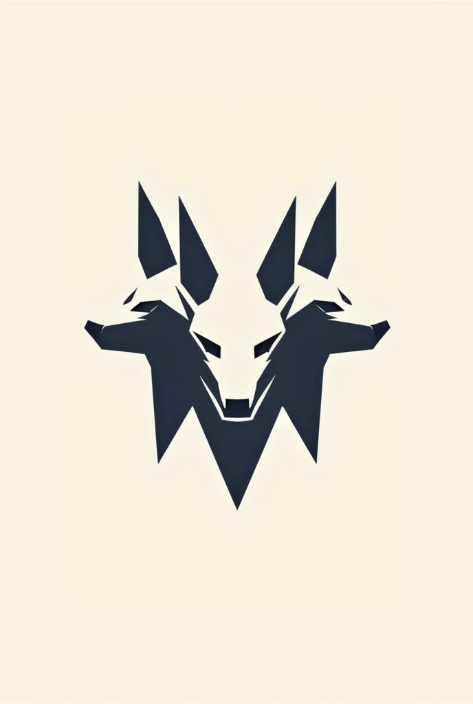 Minimalist Cerberus logo for sportswear that includes the 3 heads and does not look aggressive, but elegant
