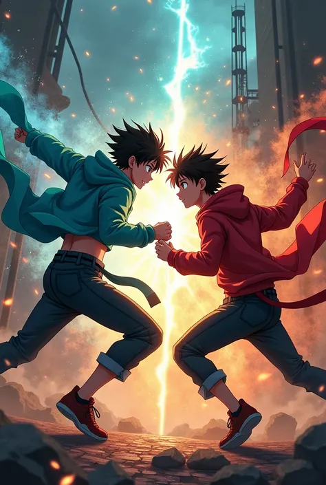 Anime brother fight 