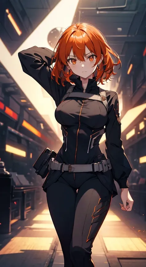 1girl, 18 year old female, Gudako, Fate Grand/Order, anime style, ultra realistic, high detail, sexy pose, sexy, beautiful, exposed skin, slender, skinny, exposed breast, medium breast, nipples, nude, nudity, absurdres, high res, ultrasharp, 8K, UHD, retin...