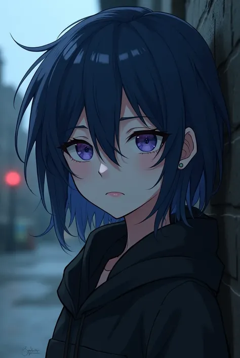 Emo human character anime style