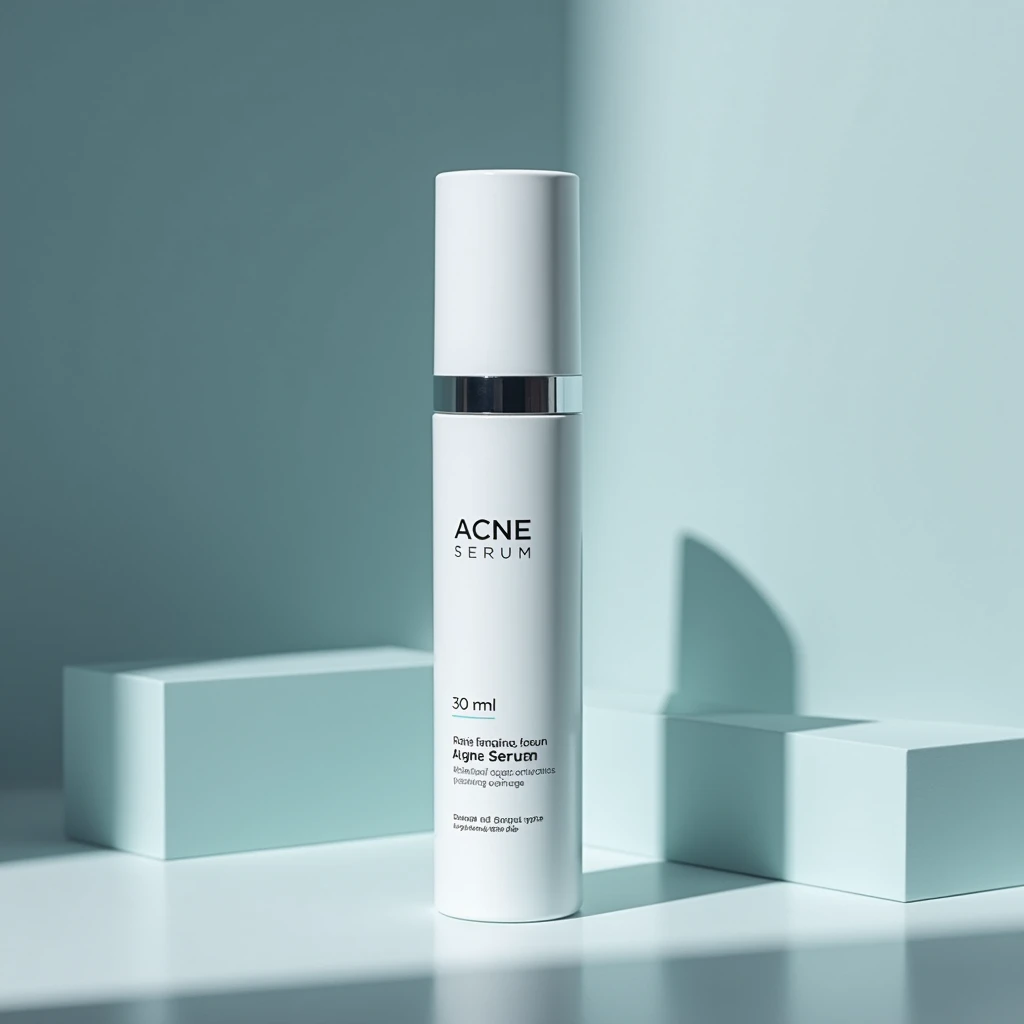 Acne serum, 30ml, creative photoshoot,