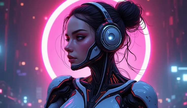 (masterpiece:1.2),(Highest quality),(Super detailed),(Ultra-high resolution),(Best illustrations),8k,wallpaper,Beautiful female cyborg,whole body,psychedelic,Vector art,Layered textures,progressive,pop,sf,cyber punk,Super sexy:2.0