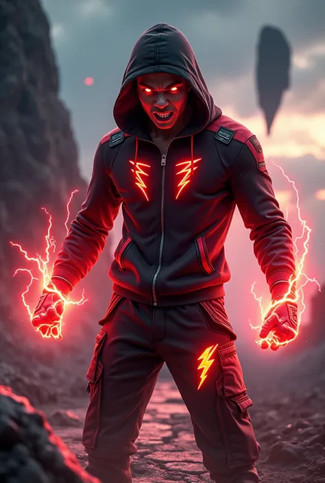 Malaysia man. real teenage age . 20 Malaysia Indonesia. (Red eyes)Glowing eyes red. Anger face. Open mouth . wearing an (black red) black red design thunder zip-up shirt. Hoodie. Black red lightning design .thunders red design shirt, (black red) red black ...