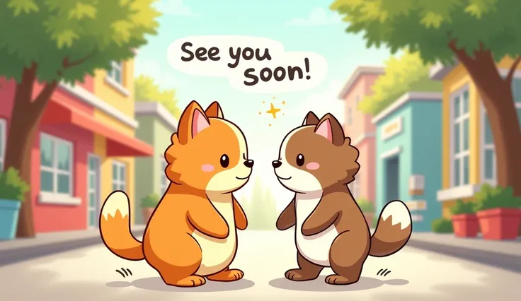 Ending scene 
See you soon cartoon image 