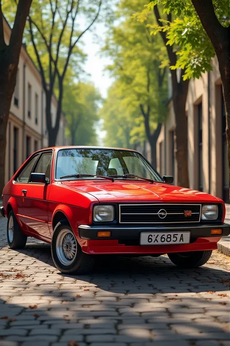 Red 1985 Opel Kadett