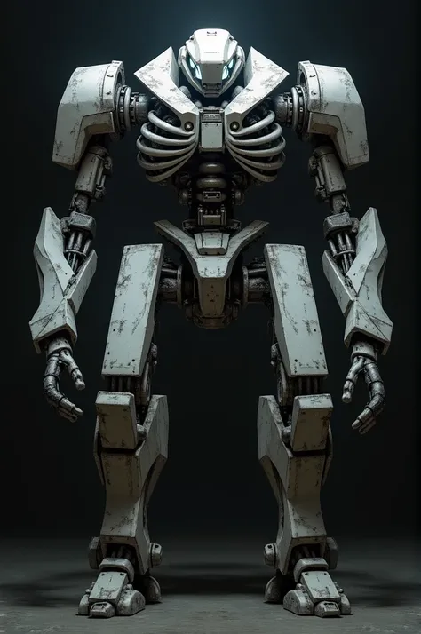 mech robot skeleton portrait